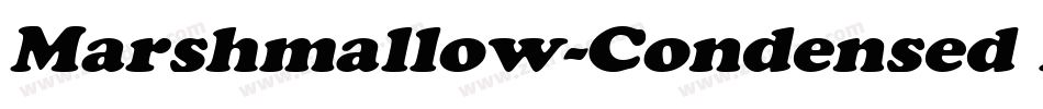 Marshmallow-Condensed Italic字体转换